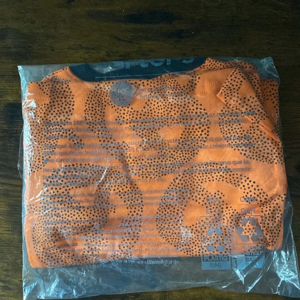 Carter’s Orange Halloween Snug Fit Pajama Set